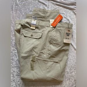 Dockers Mens Big & Tall Utility Cargo 48 X 34 Pants Sizes NWT khaki